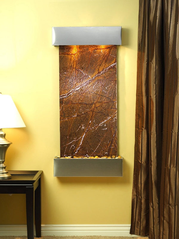 CascadeSprings-RainforestBrownMarble-StainlessSteel-Squared-White