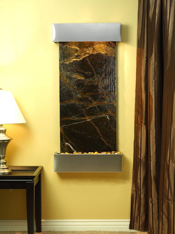 CascadeSprings-RainforestGreenMarble-StainlessSteel-Squared-White