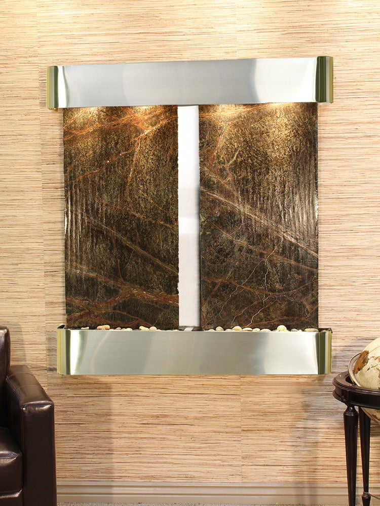 Aspen_Falls_-_Rainforest_Green_Marble_-_Stainless_Steel_-_Rounded_-_White