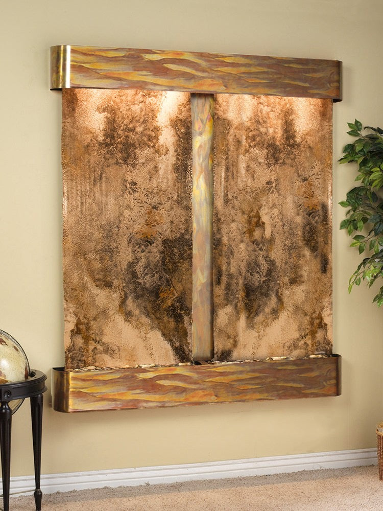 Cottonwood Falls - Magnifico Travertine - Rustic Copper - Rounded - White