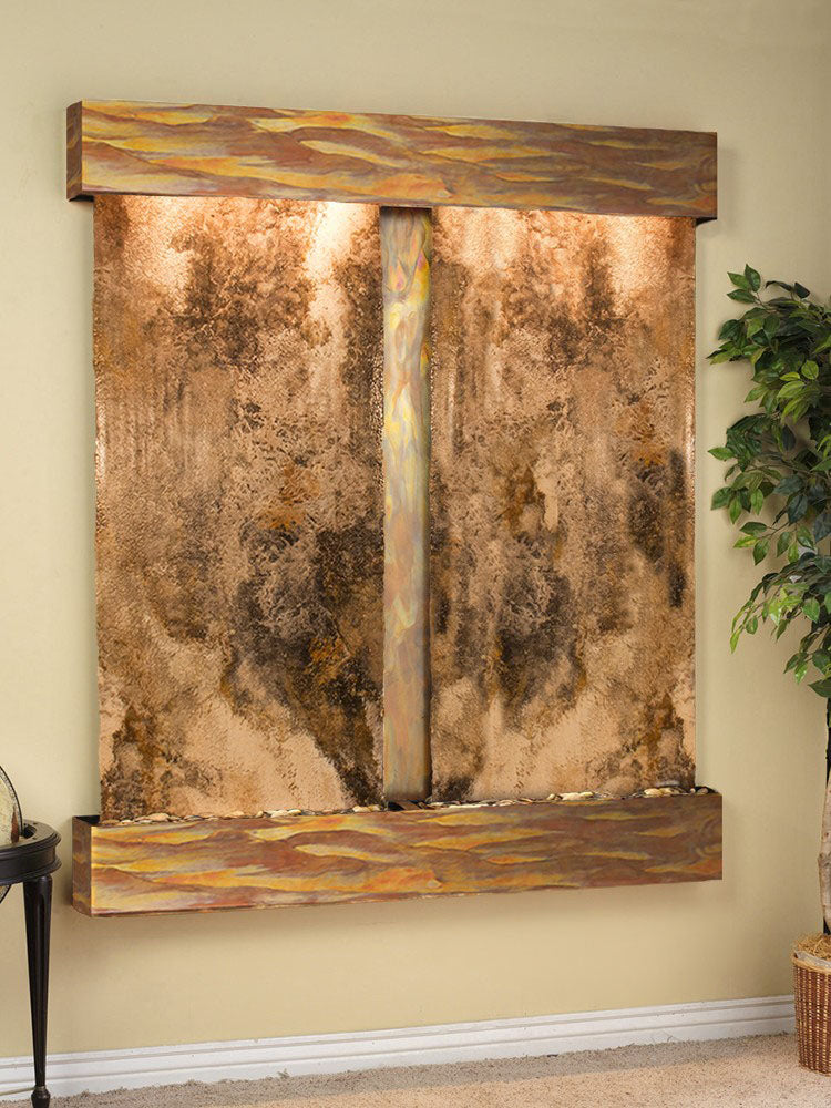 Cottonwood Falls - Magnifico Travertine - Rustic Copper - Squared - White