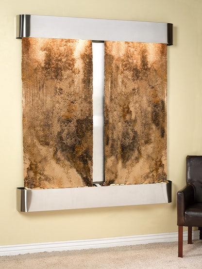 Cottonwood Falls - Magnifico Travertine - Stainless Steel - Rounded - White