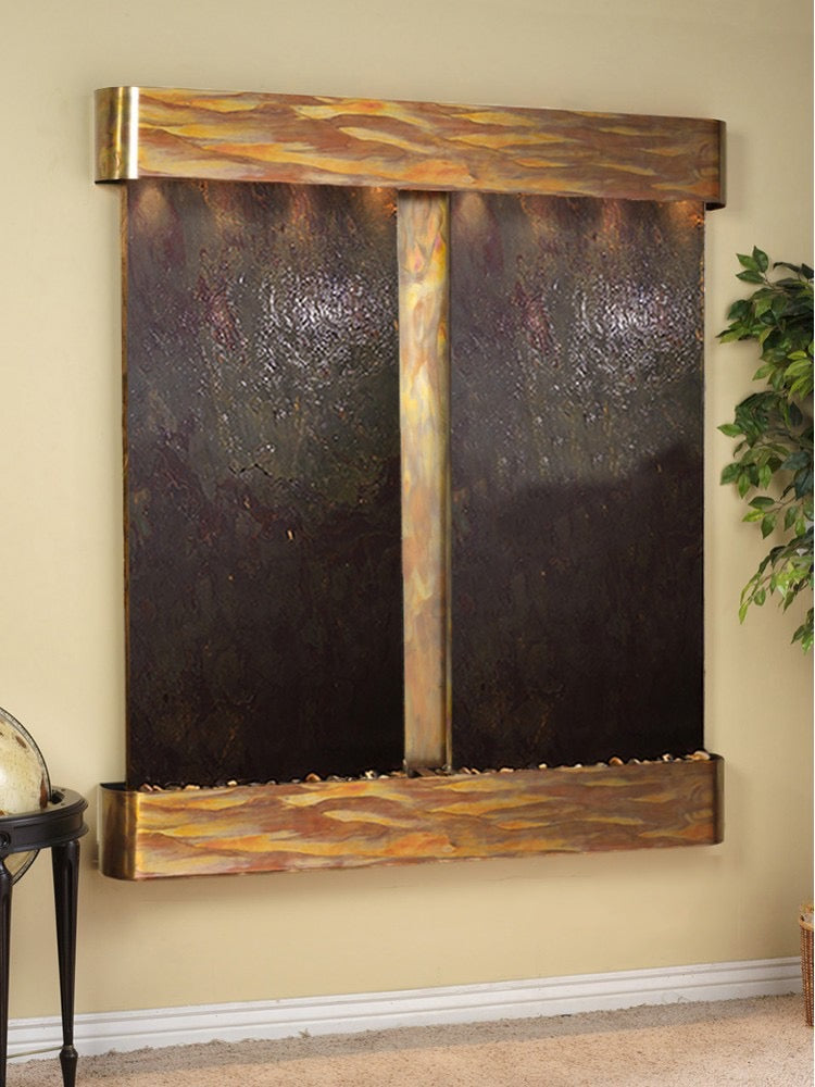 Cottonwood Falls - Multi-Color FeatherStone - Rustic Copper - Rounded - White