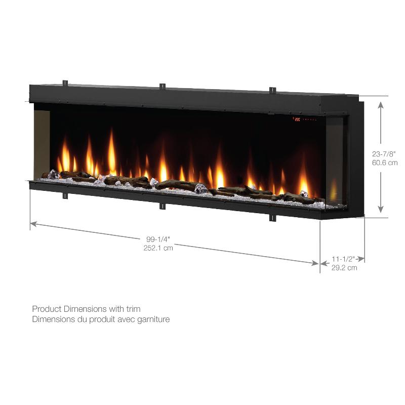 Dimplex Ignite Bold 100 Built-in Linear Electric Fireplace Specs