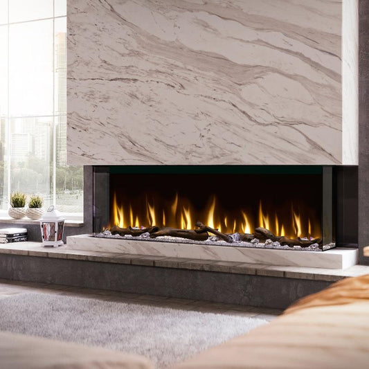 Dimplex Ignite Bold 60 Built-in Linear Electric Fireplace Living Room