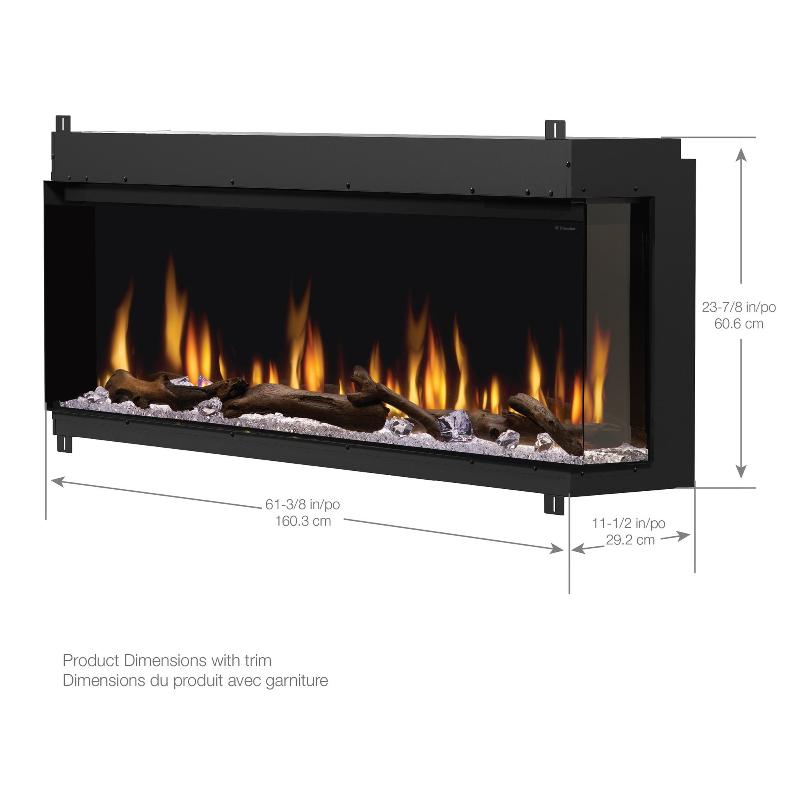 Dimplex Ignite Bold 60 Built-in Linear Electric Fireplace Living Room Specs