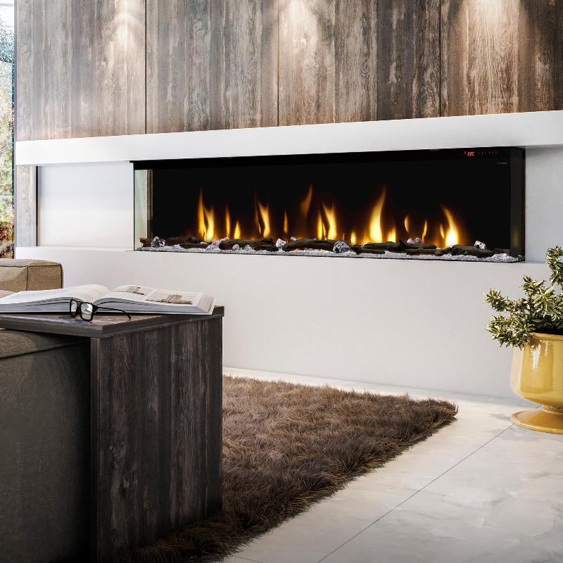 Dimplex Ignite Bold 74 Built-in Linear Electric Fireplace Family Room