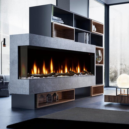 Dimplex Ignite Bold 74 Built-in Linear Electric Fireplace Living Room