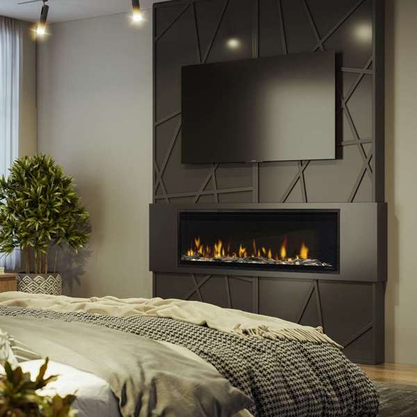 Dimplex Ignite Evolve 50 Built-in Linear Electric Fireplace Bedroom