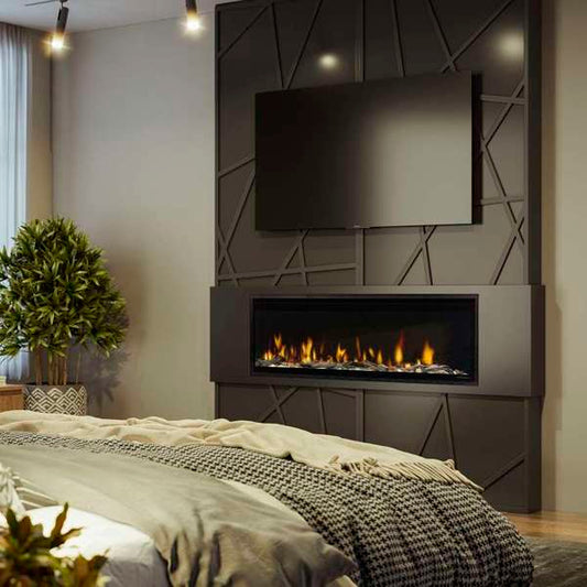 Dimplex Ignite Evolve 50 Built-in Linear Electric Fireplace Bedroom