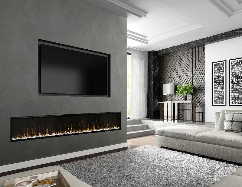 Dimplex Ignite XL 100 Built-in Linear Electric Fireplace family room