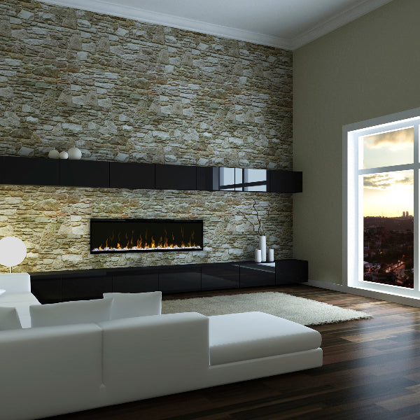 Dimplex Ignite XL 50 Built-in Linear Electric Fireplace living room