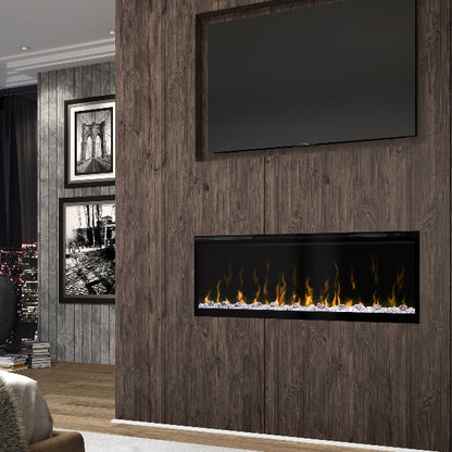 Dimplex Ignite XL 50 Built-in Linear Electric Fireplace under tv