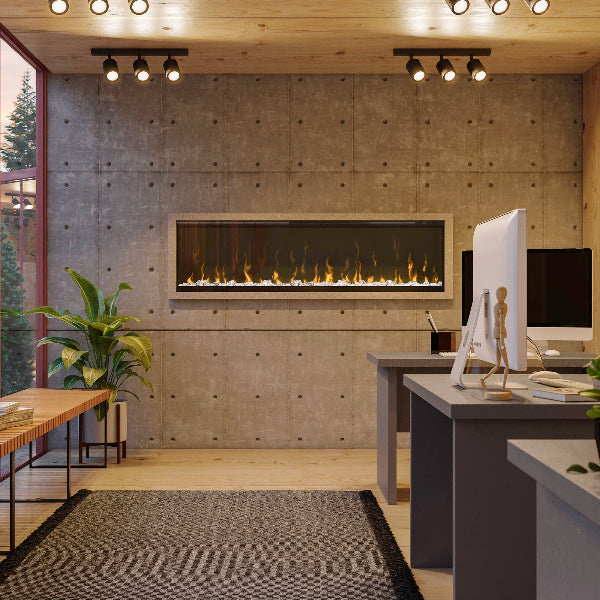Dimplex Ignite XL 60 Built-in Linear Electric Fireplace Office