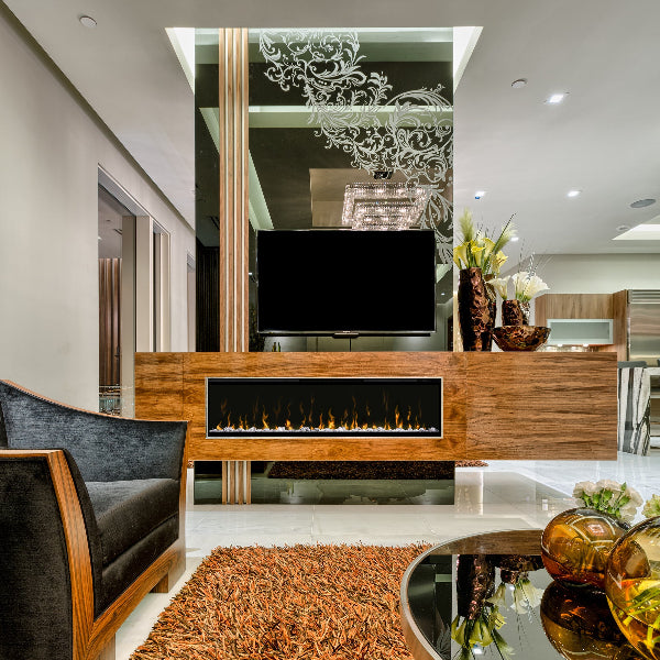 Dimplex Ignite XL 60 Built-in Linear Electric Fireplace lobby