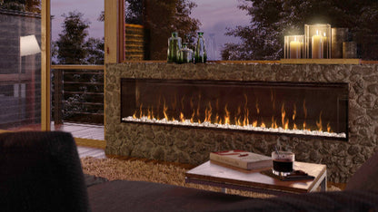 Dimplex Ignite XL 74 Built-in Linear Electric Fireplace lodge