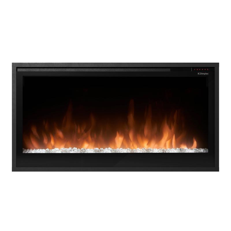 Dimplex Slim Linear 36 inch Built-in Linear Electric Fireplace Front View Orange Flame