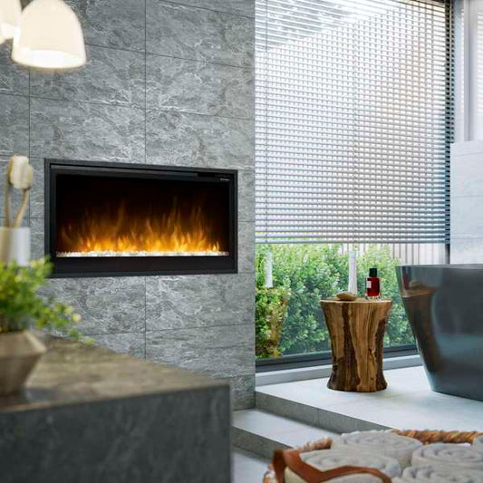 Dimplex Slim Linear 36 inch Built-in Linear Electric Fireplace Living Room Yellow Flame