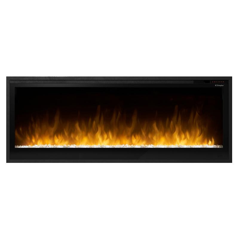 Dimplex Slim Linear 50 Built-in Linear Electric Fireplace Front View Orange Flame