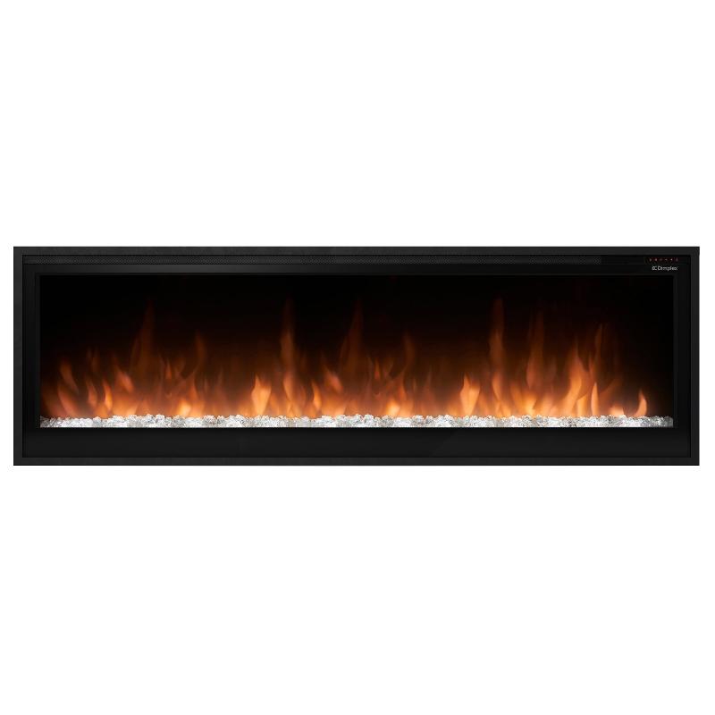 Dimplex Slim Linear 60 Built-in Linear Electric Fireplace Front View Orange Flame