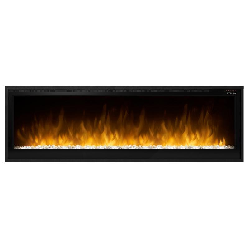 Dimplex Slim Linear 60 Built-in Linear Electric Fireplace Front View Yellow Flame