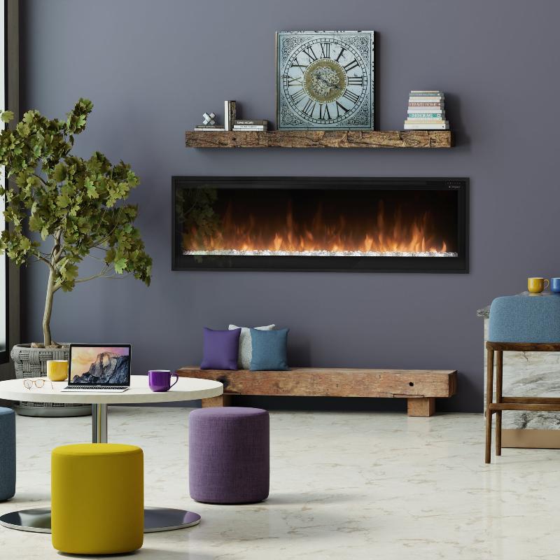 Dimplex Slim Linear 60 Built-in Linear Electric Fireplace Living Room