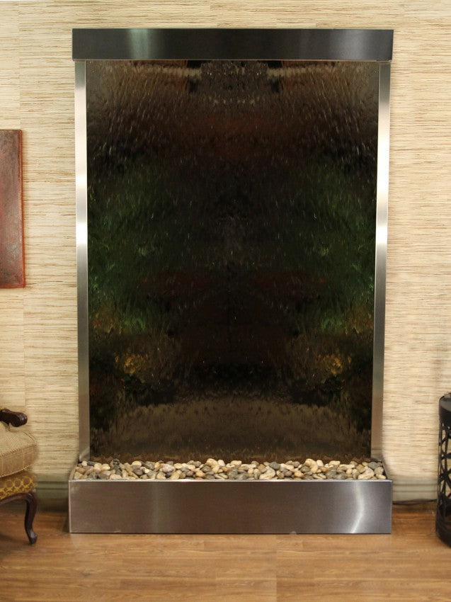 Water Fountain Flush Mounted Toward the Rear of the Base