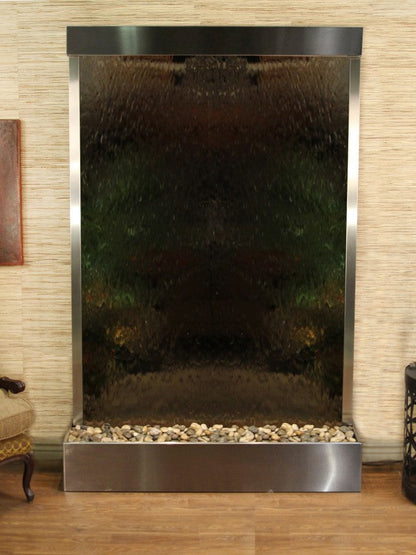 Water Fountain Flush Mounted Toward the Rear of the Base
