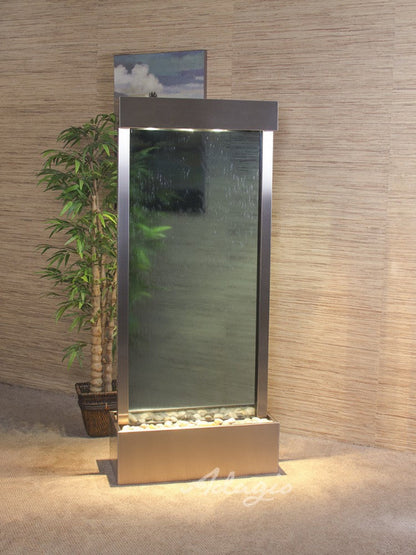 HarmonyRiver_CenteredInBase_-BlueGlass-StainlessSteel-Whitesideview