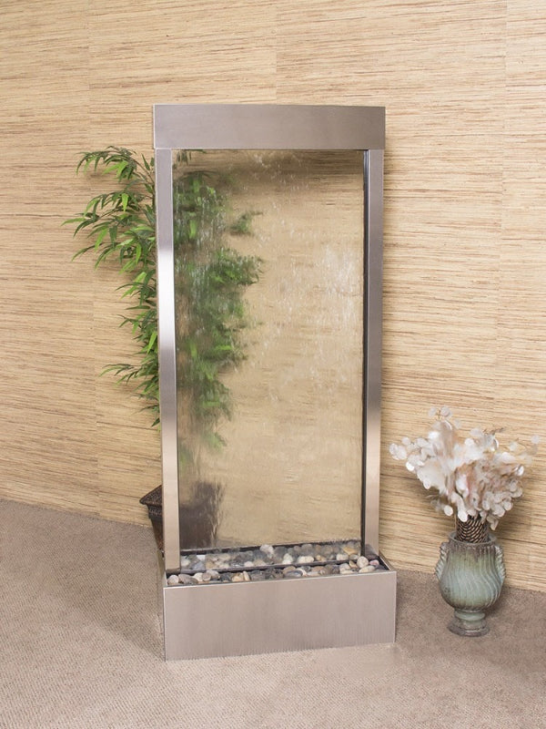 HarmonyRiver_CenteredInBase_-ClearGlass-StainlessSteel-White_stones