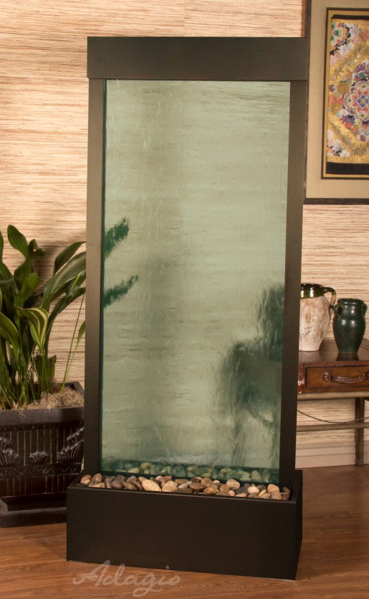 HarmonyRiver_CenteredInBase_-GreenGlass-AntiqueBronze-Whitesideview