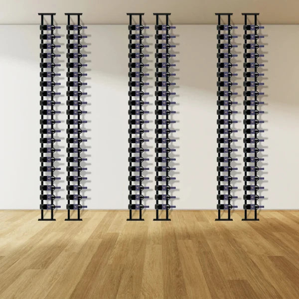 Kingbottle Floor to Ceiling Wine Rack One Side One Bottle Depth
