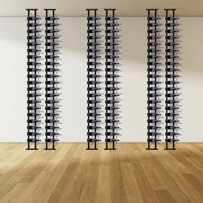 Kingbottle Floor to Ceiling Wine Rack One Side One Bottle Depth