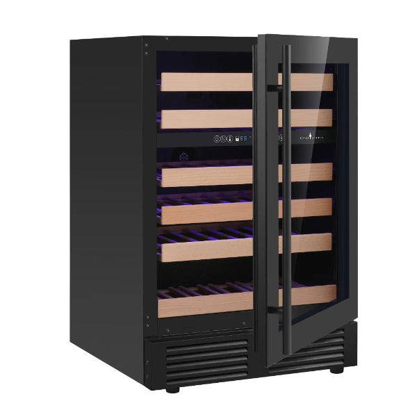 Kingsbottle Dual Zone Wine Cooler Right Hand Hinge Opened Door