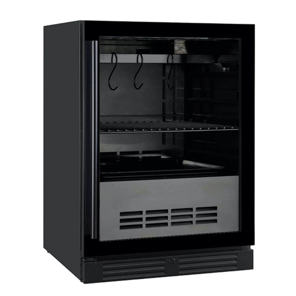 Kingsbottle Glass Door Under Counter Black Steak Ager Fridge 