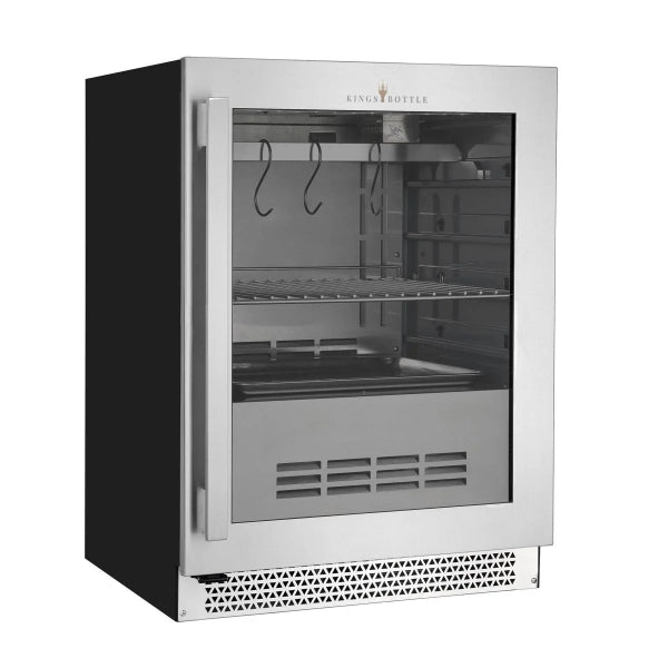Kingsbottle Glass Door Under Counter Steak Ager Fridge with Stainless Steel Frame 