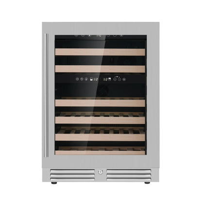 Kingsbottle SS Dual Zone Wine Cooler Right Hand Hinge Front View