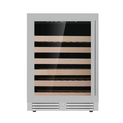 Kingsbottle SS Single Zone Wine Cooler Left Hand Hinge Front View