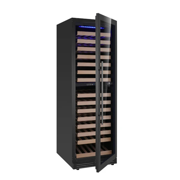 Kingsbottle Tall Dual Zone Wine Cooler Right Hand Hinge Opened Door