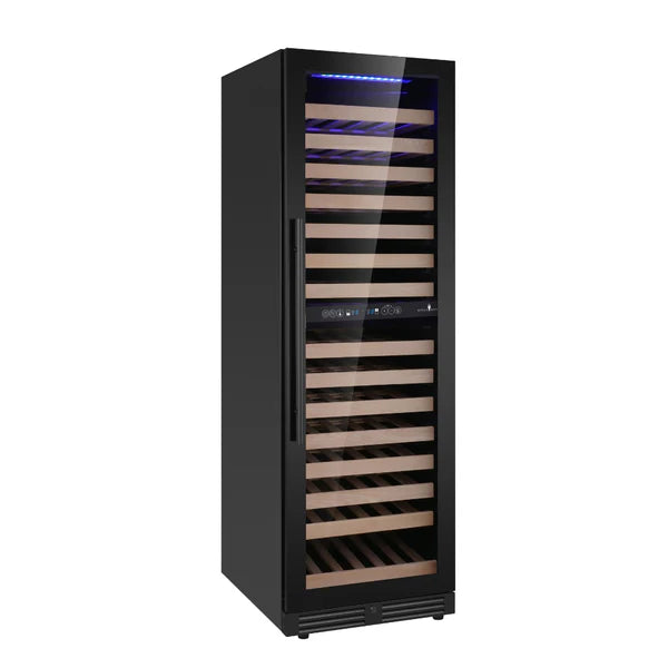 Kingsbottle Tall Dual Zone Wine Cooler Right Hand Hinge Side View