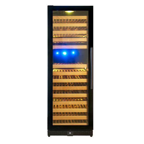 Kingsbottle Tall Large Wine Refrigerator Left Hand Hinge Front View